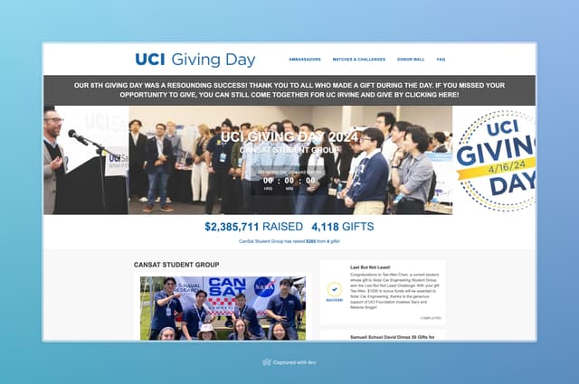 UCI Giving Day 2024 image